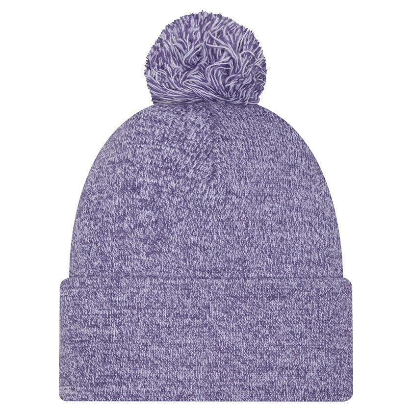 Phoenix Suns Marled Cuffed Knit Hat with Pom Purple