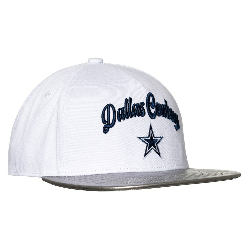 Dallas Cowboys The Wild Collective Women's Two-Tone Snapback Hat White/Silver