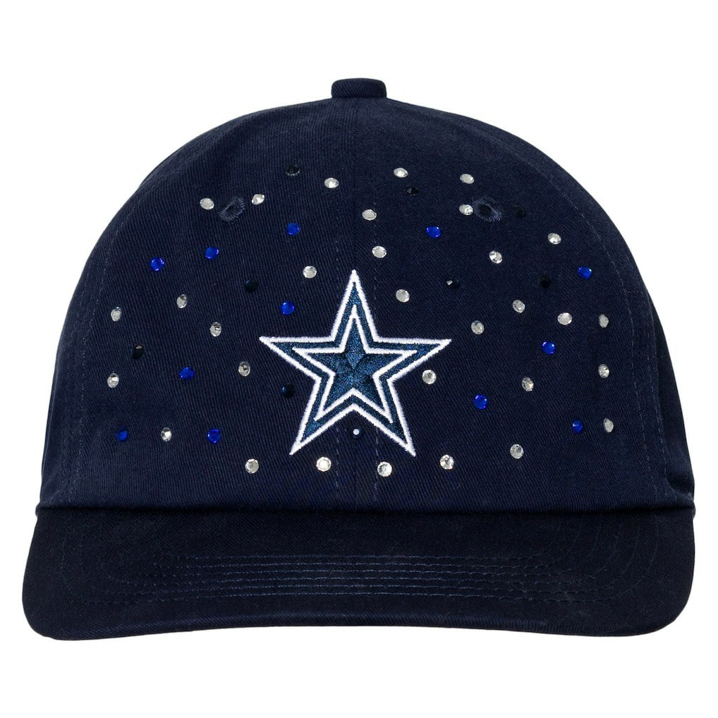 Dallas Cowboys The Wild Collective Women's Jeweled Adjustable Hat Navy