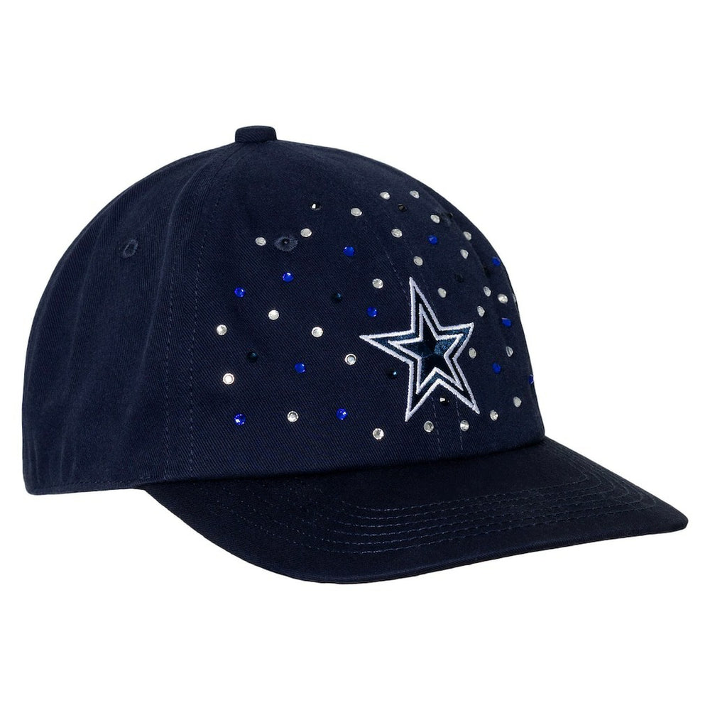 Dallas Cowboys The Wild Collective Women's Jeweled Adjustable Hat Navy