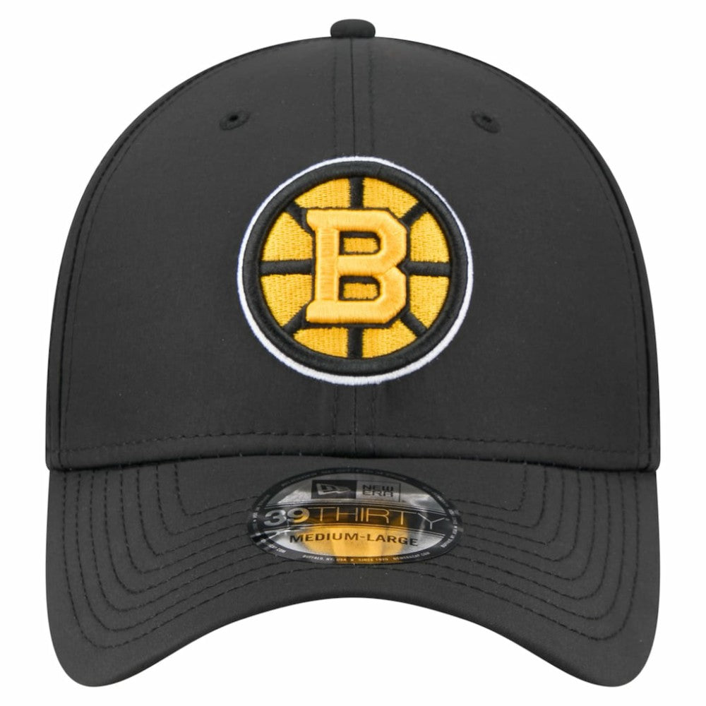NHL Boston Bruins New Era Night 39THIRTY Flex Hat - Black
