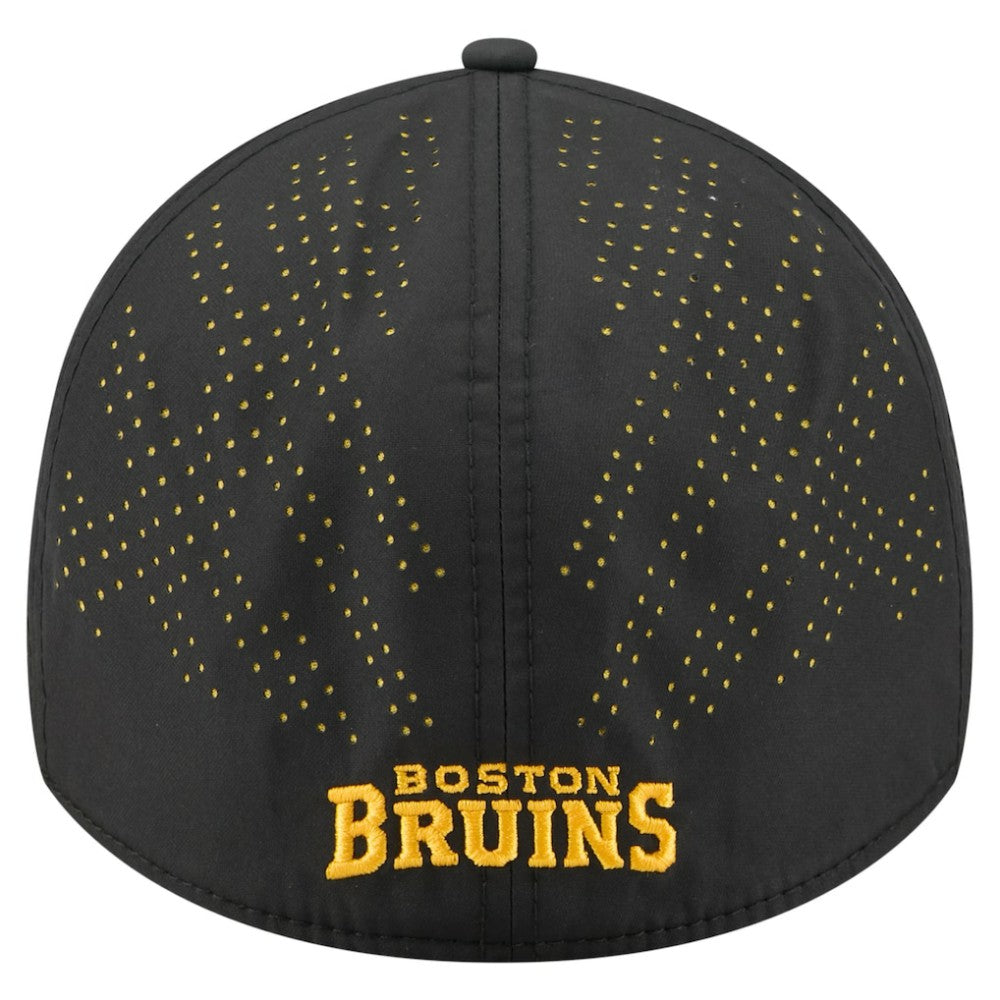 NHL Boston Bruins New Era Night 39THIRTY Flex Hat - Black