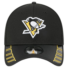 NHL Pittsburgh Penguins New Era Visor Hit 39THIRTY Flex Hat - Black