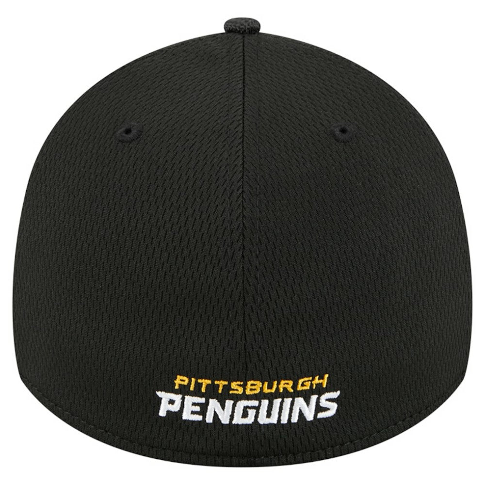 NHL Pittsburgh Penguins New Era Visor Hit 39THIRTY Flex Hat - Black