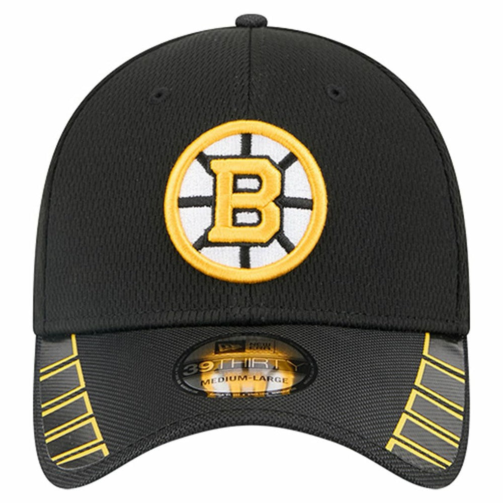 NHL Boston Bruins New Era Visor Hit 39THIRTY Flex Hat - Black
