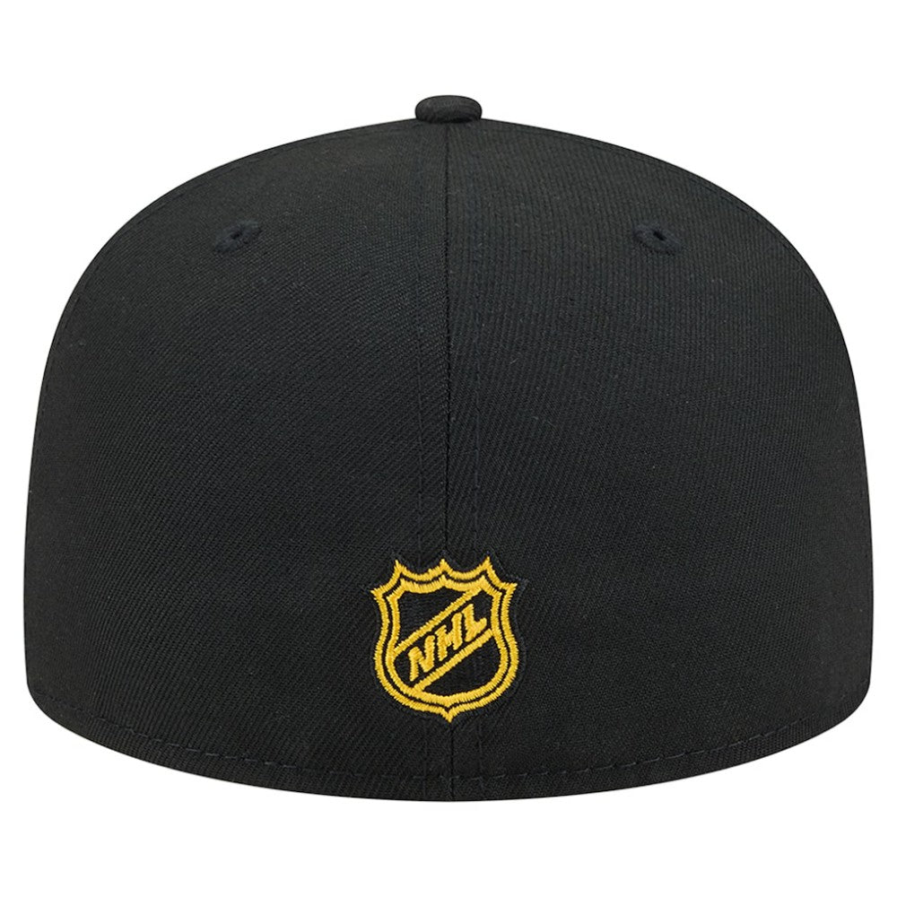 NHL Boston Bruins New Era Oversized Vintage Arch 59Fifty Fitted Hat - Black