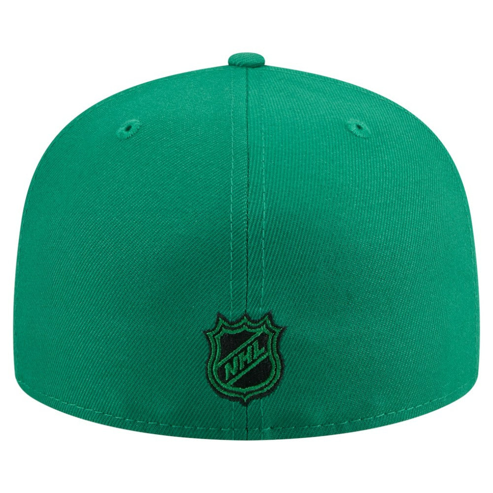 NHL Dallas Stars New Era Oversized Vintage Arch 59Fifty Fitted Hat - Kelly Green