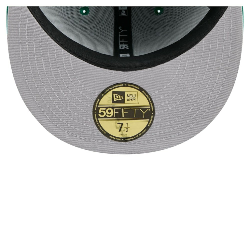 NHL Dallas Stars New Era Oversized Vintage Arch 59Fifty Fitted Hat - Kelly Green