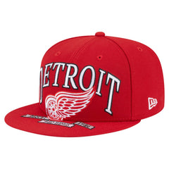 NHL Detroit Red Wings New Era Oversized Vintage Arch 59Fifty Fitted Hat - Red