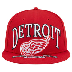 NHL Detroit Red Wings New Era Oversized Vintage Arch 59Fifty Fitted Hat - Red