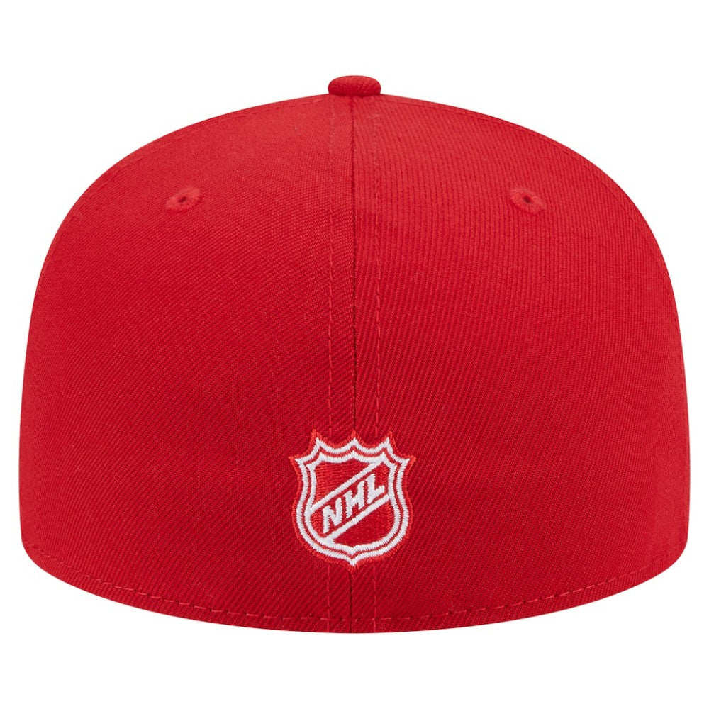 NHL Detroit Red Wings New Era Oversized Vintage Arch 59Fifty Fitted Hat - Red