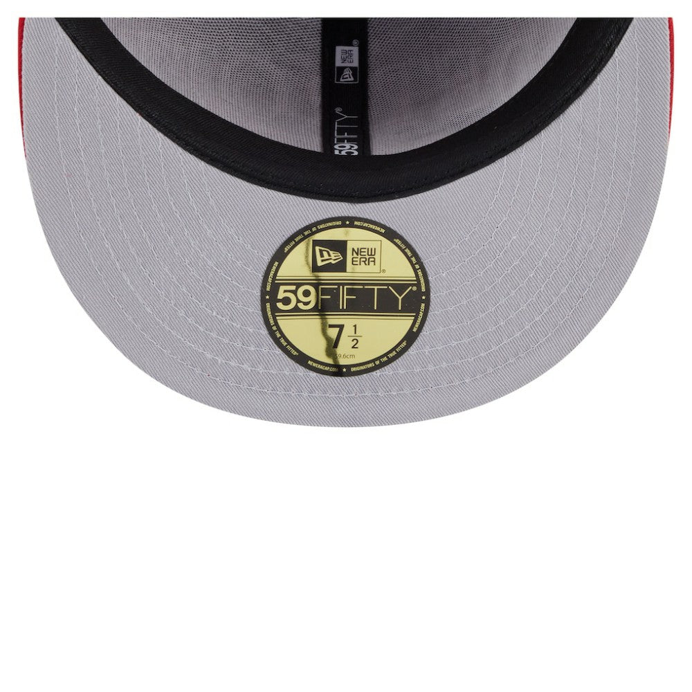 NHL Detroit Red Wings New Era Oversized Vintage Arch 59Fifty Fitted Hat - Red