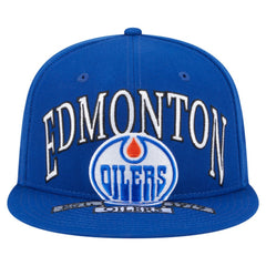 NHL Edmonton Oilers New Era Oversized Vintage Arch 59Fifty Fitted Hat - Royal