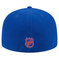 NHL Edmonton Oilers New Era Oversized Vintage Arch 59Fifty Fitted Hat - Royal