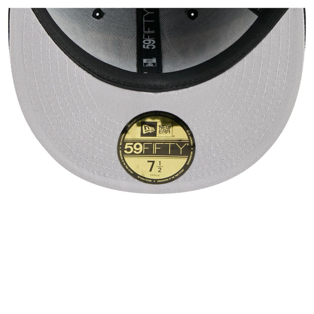 NHL Pittsburgh Penguins New Era Oversized Vintage Arch 59Fifty Fitted Hat - Black