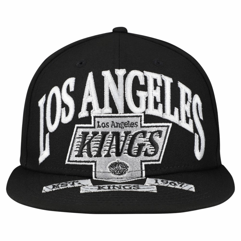 NHL Los Angeles Kings New Era Oversized Vintage Arch 59Fifty Fitted Hat - Black