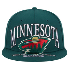NHL Minnesota Wild New Era Oversized Vintage Arch 59Fifty Fitted Hat - Green
