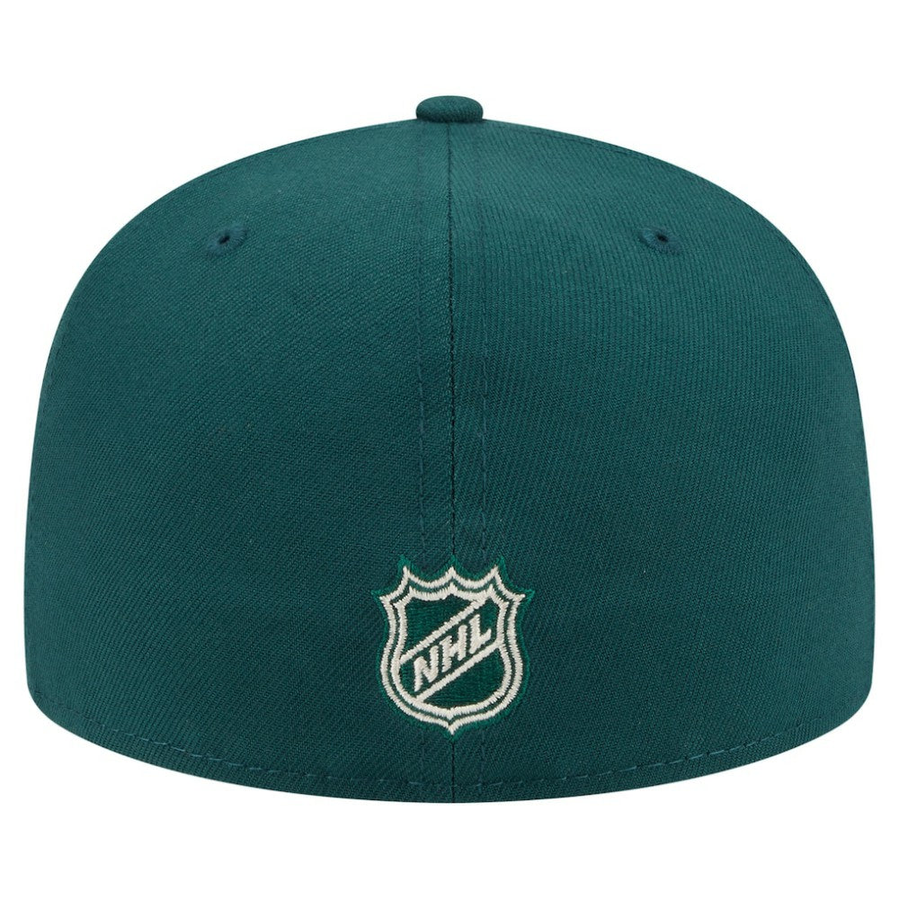 NHL Minnesota Wild New Era Oversized Vintage Arch 59Fifty Fitted Hat - Green