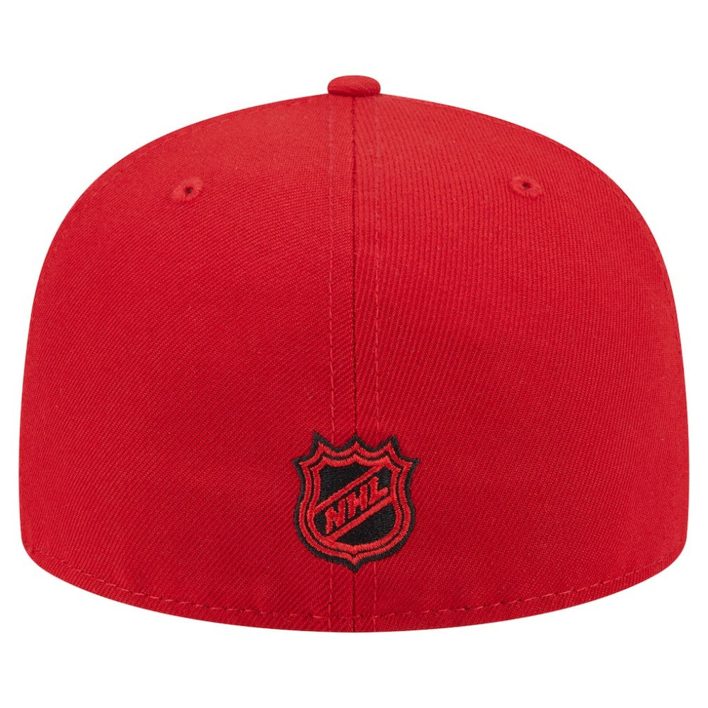 NHL New Jersey Devils New Era Oversized Vintage Arch 59Fifty Fitted Hat - Red