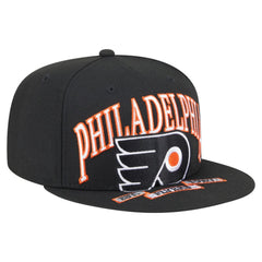 NHL Philadelphia Flyers New Era Oversized Vintage Arch 59Fifty Fitted Hat - Black