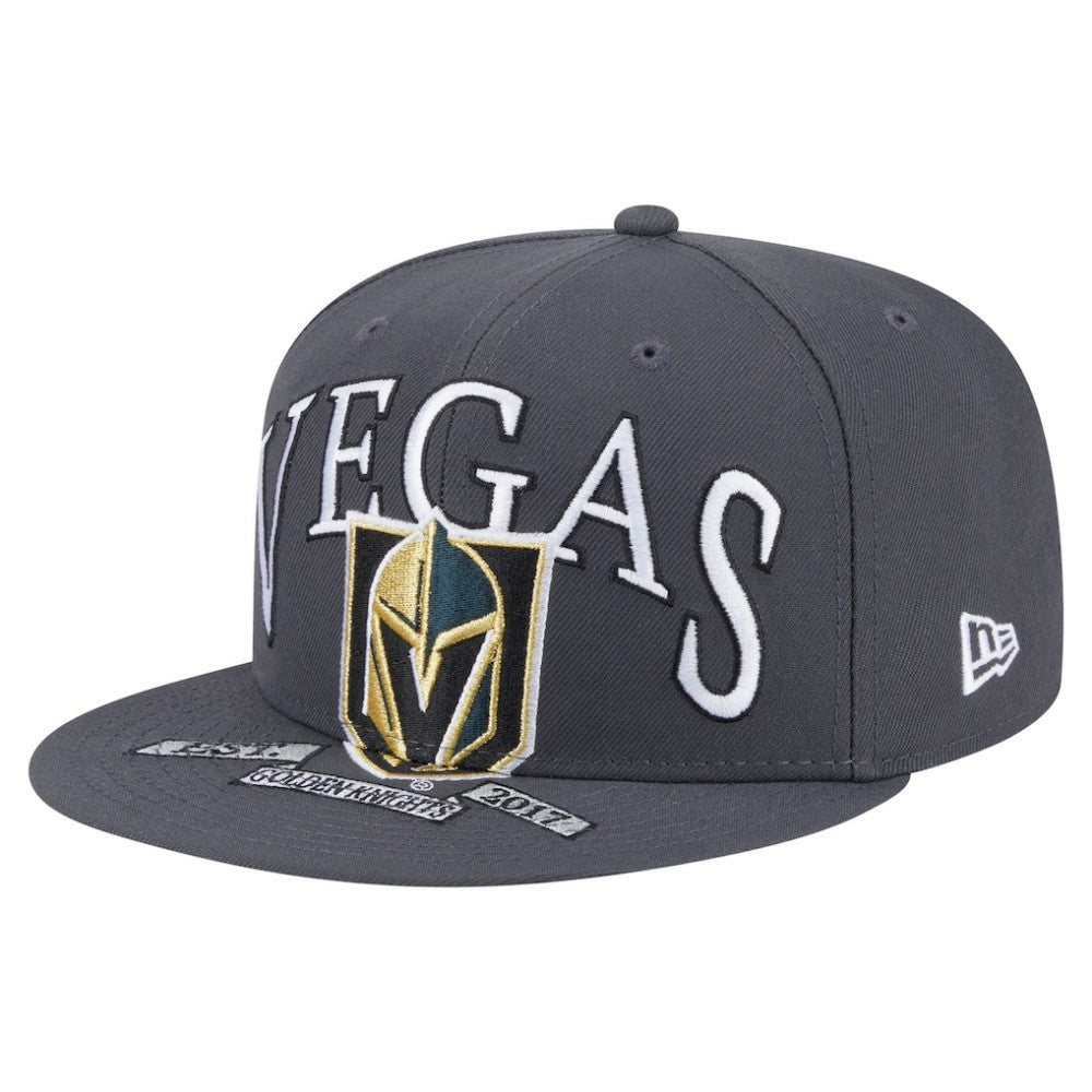 NHL Vegas Golden Knights New Era Oversized Vintage Arch 59Fifty Fitted Hat - Gray