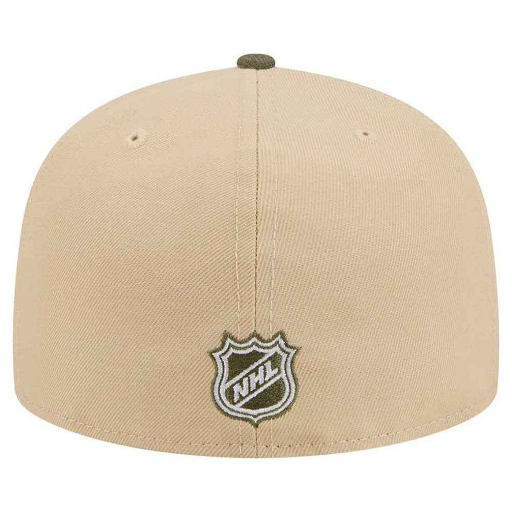 NHL Washington Capitals New Era Color Pack Two-Tone 59FIFTY A-Frame Fitted Hat - Tan/Olive