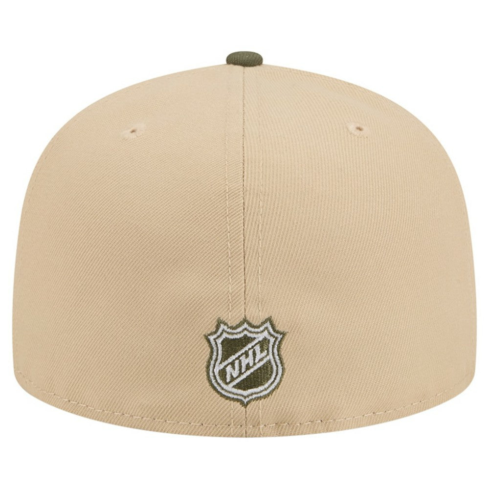 NHL New York Rangers New Era Color Pack Two-Tone 59FIFTY A-Frame Fitted Hat - Tan/Olive