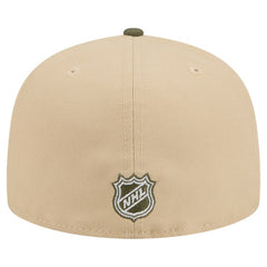 NHL New York Rangers New Era Color Pack Two-Tone 59FIFTY A-Frame Fitted Hat - Tan/Olive