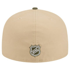 NHL Philadelphia Flyers New Era Color Pack Two-Tone 59FIFTY A-Frame Fitted Hat - Tan/Olive