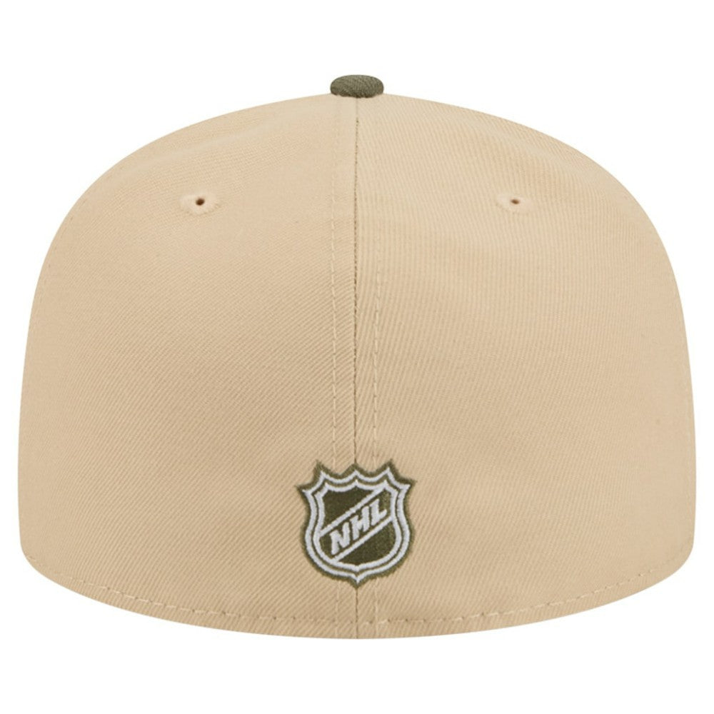 NHL Pittsburgh Penguins New Era Color Pack Two-Tone 59FIFTY A-Frame Fitted Hat - Tan/Olive