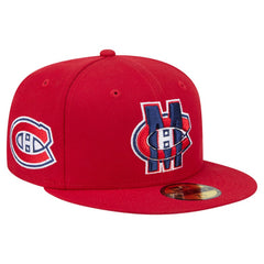 NHL Montreal Canadiens New Era Deceptor 59FIFTY Fitted Hat - Red