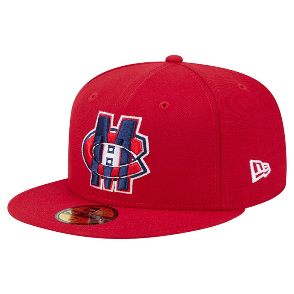NHL Montreal Canadiens New Era Deceptor 59FIFTY Fitted Hat - Red