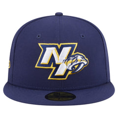 NHL Nashville Predators New Era Deceptor 59FIFTY Fitted Hat - Navy