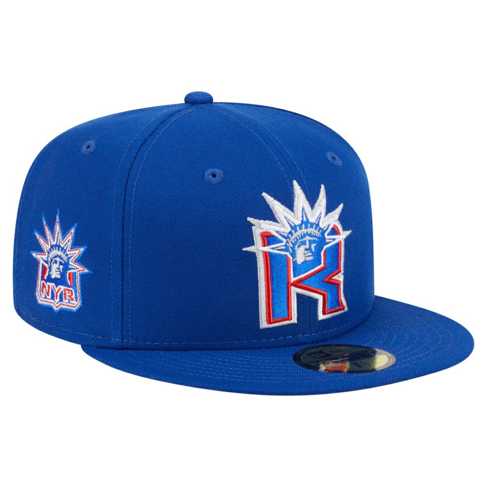 NHL New York Rangers New Era Deceptor 59FIFTY Fitted Hat - Blue