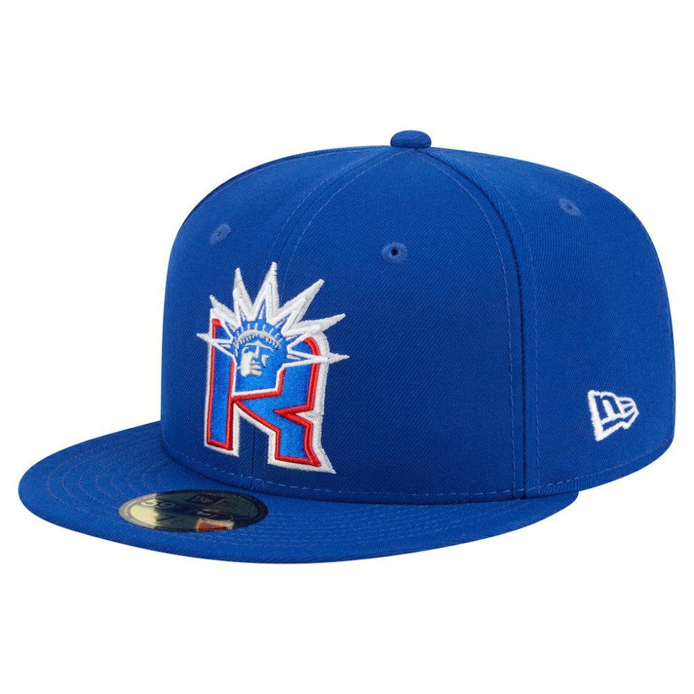 NHL New York Rangers New Era Deceptor 59FIFTY Fitted Hat - Blue