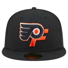NHL Philadelphia Flyers New Era Deceptor 59FIFTY Fitted Hat - Black