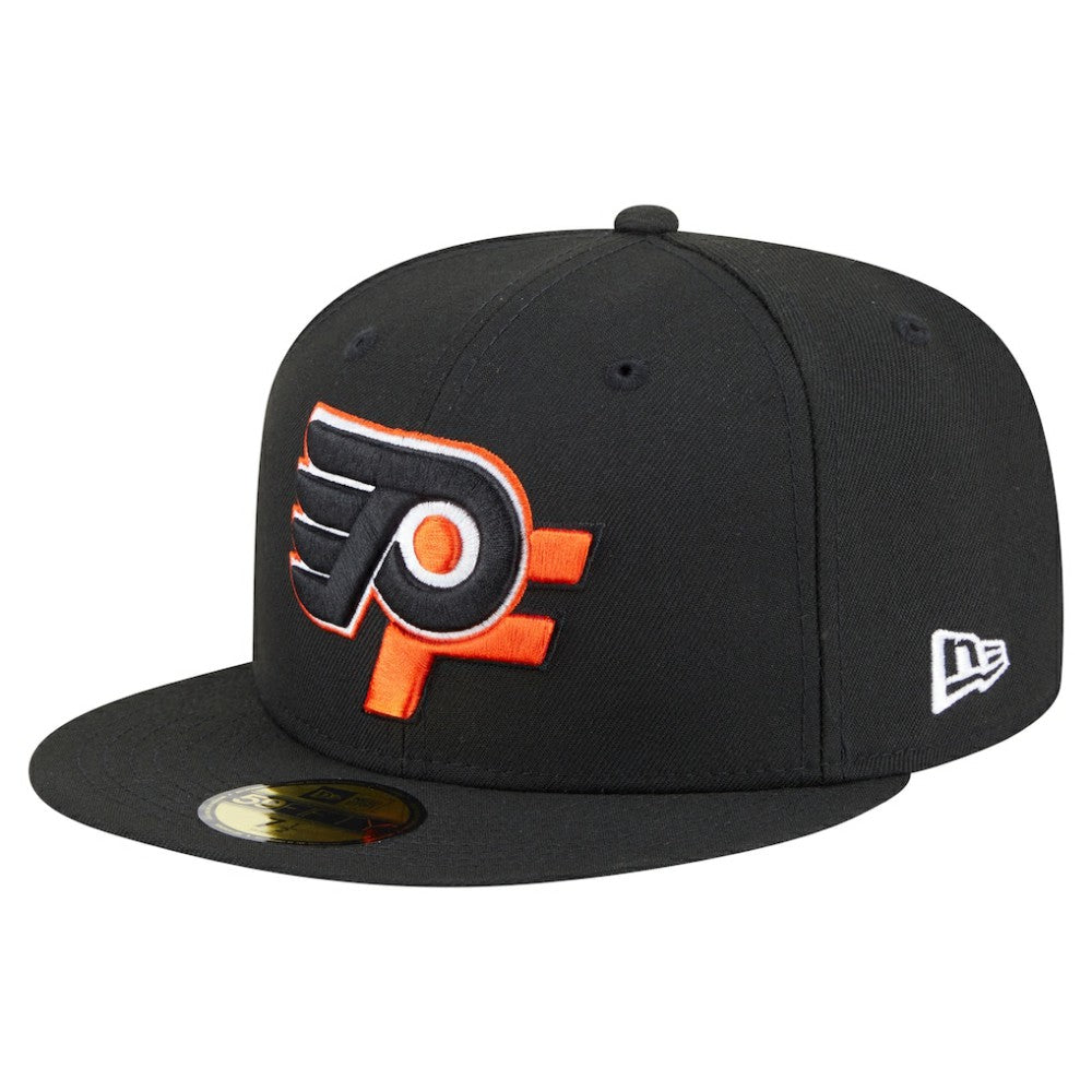 NHL Philadelphia Flyers New Era Deceptor 59FIFTY Fitted Hat - Black