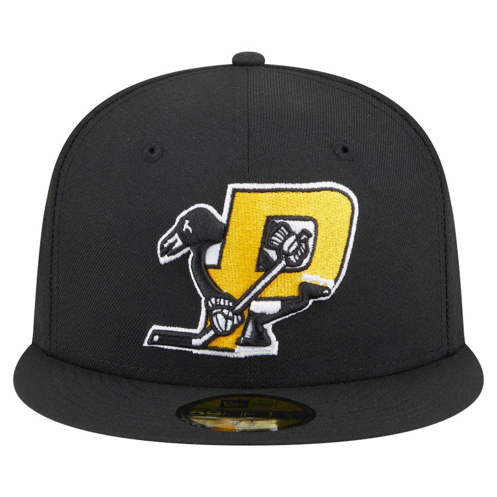 NHL Pittsburgh Penguins New Era Deceptor 59FIFTY Fitted Hat - Black