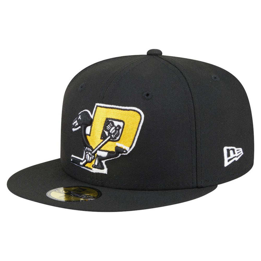 NHL Pittsburgh Penguins New Era Deceptor 59FIFTY Fitted Hat - Black