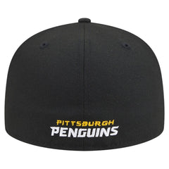NHL Pittsburgh Penguins New Era Deceptor 59FIFTY Fitted Hat - Black