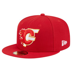 NHL Calgary Flames New Era Deceptor 59FIFTY Fitted Hat - Red