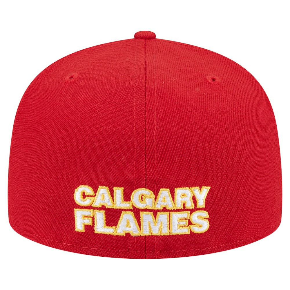 NHL Calgary Flames New Era Deceptor 59FIFTY Fitted Hat - Red