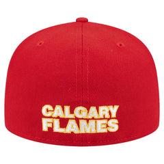 NHL Calgary Flames New Era Deceptor 59FIFTY Fitted Hat - Red