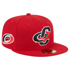 NHL Carolina Hurricanes New Era Deceptor 59FIFTY Fitted Hat - Red