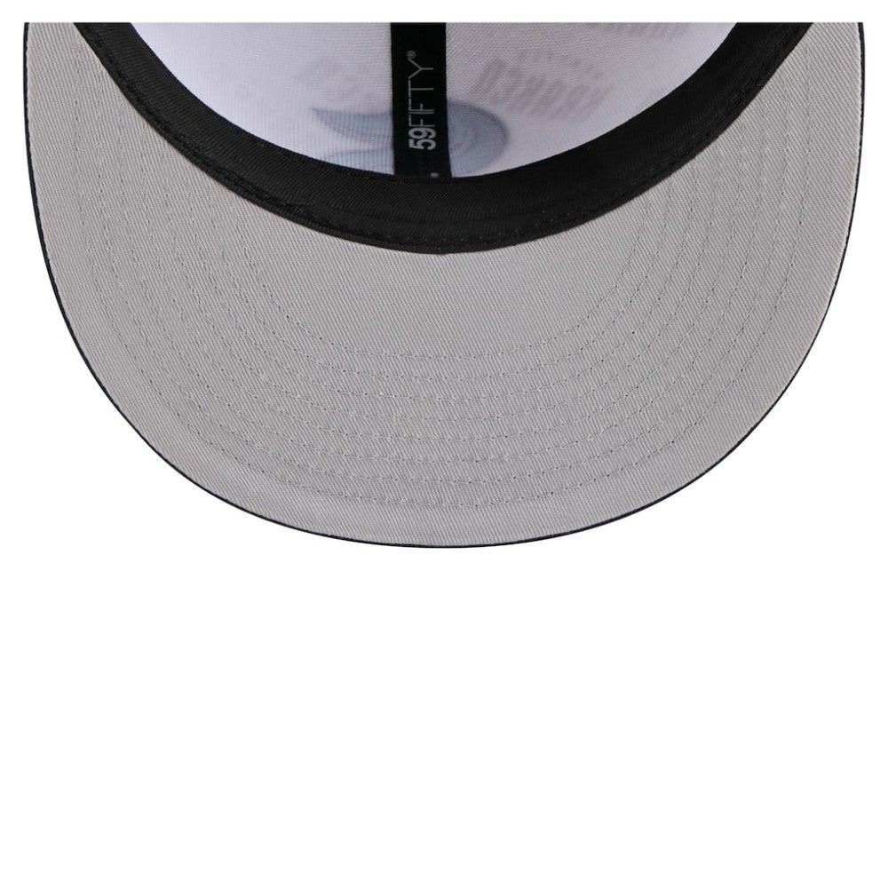 NHL Seattle Kraken New Era Repeat Two-Tone 59FIFTY Fitted Hat - White/Deep Sea Blue