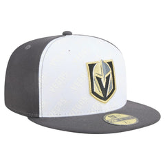 NHL Vegas Golden Knights New Era Repeat Two-Tone 59FIFTY Fitted Hat - White/Gray