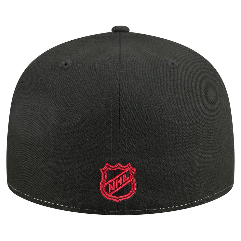 NHL Chicago Blackhawks New Era Repeat Two-Tone 59FIFTY Fitted Hat - White/Black