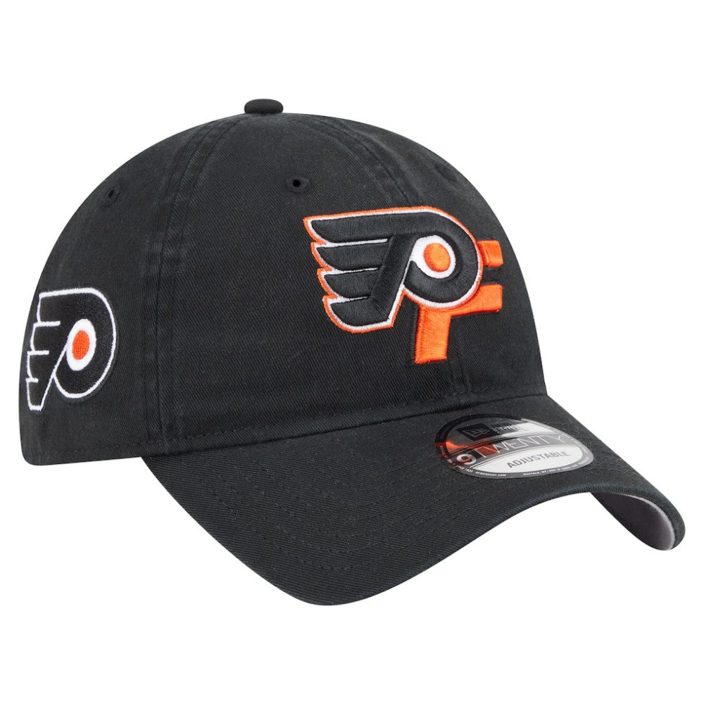 NHL Philadelphia Flyers New Era Deceptor 9TWENTY Adjustable Hat - Black