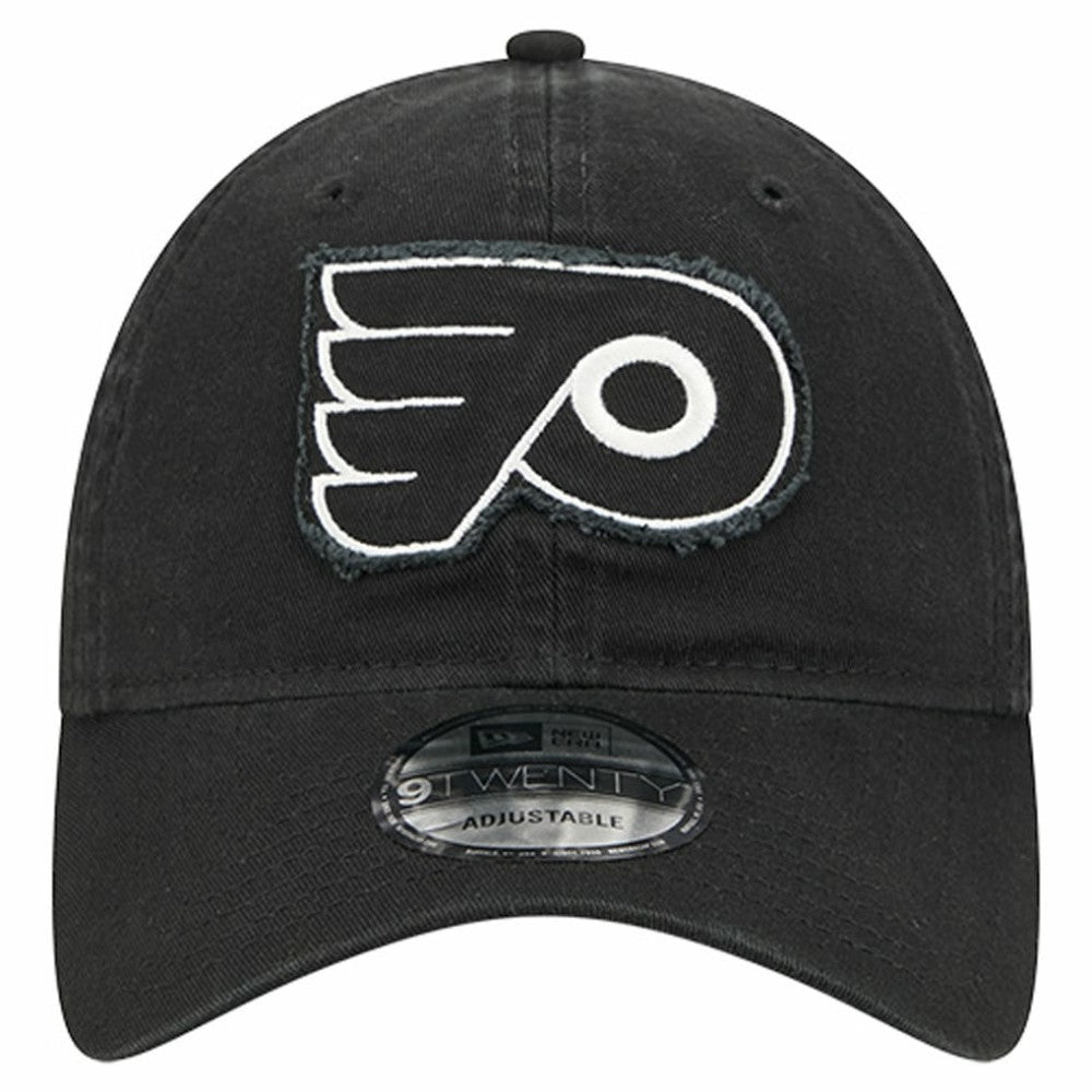 NHL Philadelphia Flyers New Era Stamp Fabric Applique 9TWENTY Adjustable Hat - Black