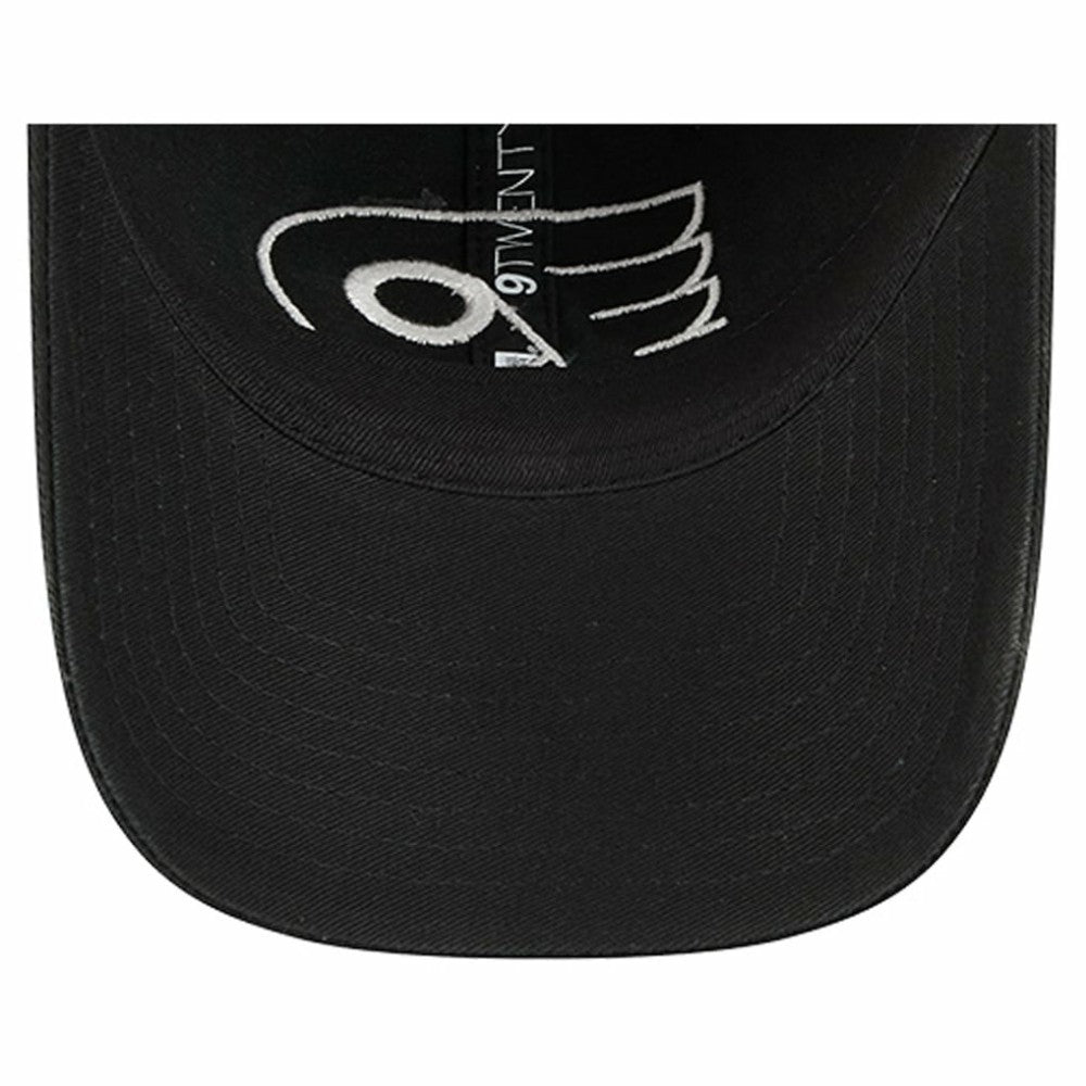 NHL Philadelphia Flyers New Era Stamp Fabric Applique 9TWENTY Adjustable Hat - Black